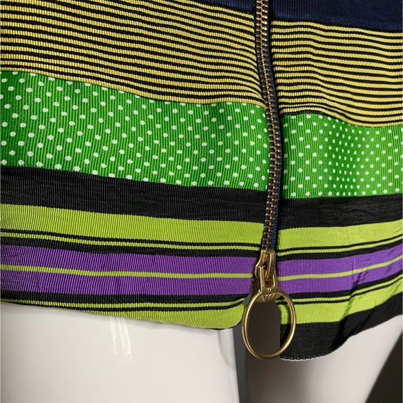 J. McLaughlin : multicolored ribbon zippered skirt - Picture 6 of 16